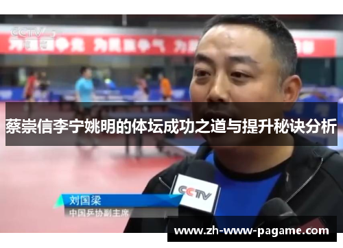 蔡崇信李宁姚明的体坛成功之道与提升秘诀分析